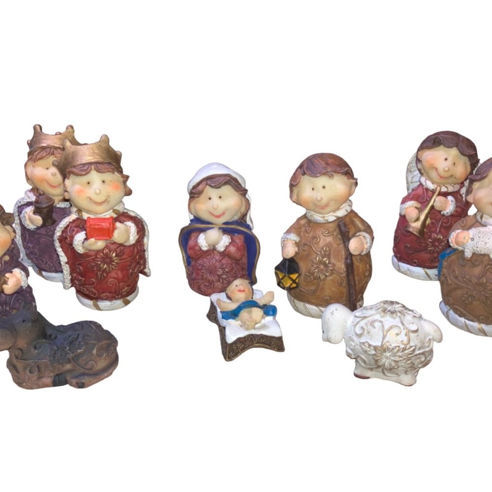 Family Christian Store 10 Piece Nativity Christmas Set